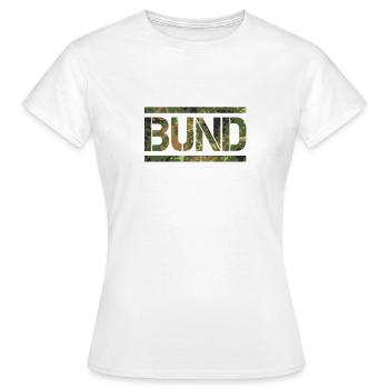 Bund Bundeswehr Offizier Unteroffizier tarnfleck - Frauen T-Shirt - Weiß - Vorne - AI Model Female 172 dark (172cm)