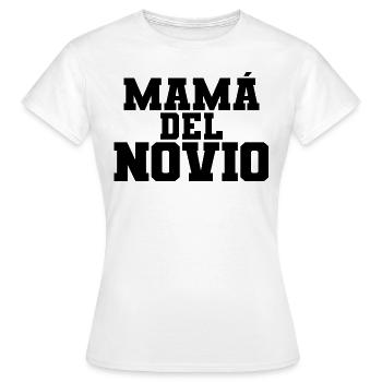 Mama del Novio Groom's Mother Wedding Gift - Women's T-Shirt - white - Front - AI Model Female 172 dark (172cm)