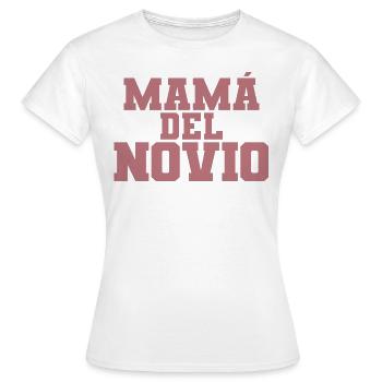 Mama del Novio Groom's Mother Wedding Gift - Women's T-Shirt - white - Front - AI Model Female 172 dark (172cm)