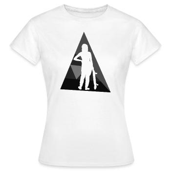 Skateboard Ollie Skaten - Frauen T-Shirt - Weiß - Vorne - AI Model Female 172 dark (172cm)