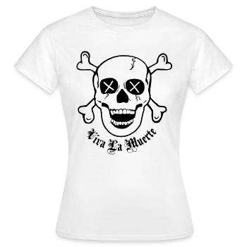 Viva La Muerte - Frauen T-Shirt - Weiß - Vorne - AI Model Female 172 dark (172cm)