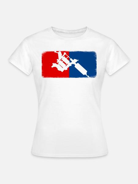 Tattoo Maschine Inked Make Up - Frauen T-Shirt - Weiß