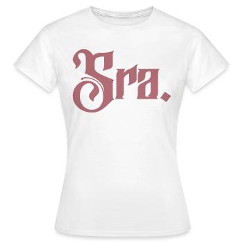 Sra. Engagement Bride To Be Wedding Bridal Shower - Women's T-Shirt - white - Front - AI Model Female 172 dark (172cm)