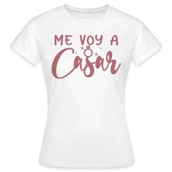 Me Voy A Casar I'm Getting Married Wedding Engaged - Women's T-Shirt - white - Front - AI Model Female 172 dark (172cm)