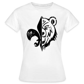 Scout Lys ours Used - T-shirt Femme - blanc - Devant - AI Model Female 172 dark (172cm)