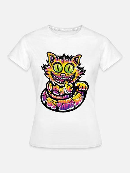 Wildkatze - Frauen T-Shirt - Weiß
