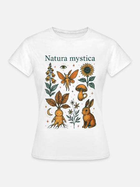 Geheimnisvolle Natur - Natura Mystica - Frauen T-Shirt - Weiß