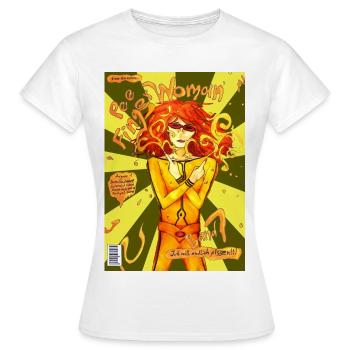 Femme Doigt-de-Moule - T-shirt Femme - blanc - Devant - AI Model Female 172 dark (172cm)