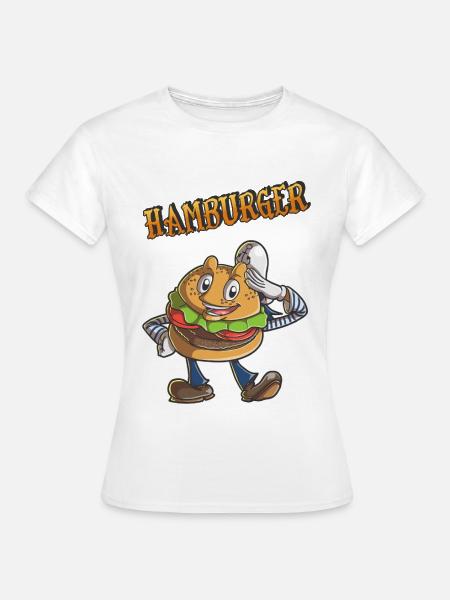 Hamburger - Frauen T-Shirt - Weiß