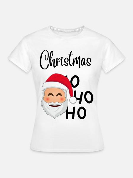 Christmas HoHoHo - Frauen T-Shirt - Weiß
