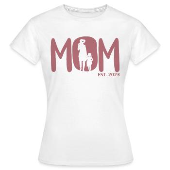 2023, Maman en devenir, annonce de grossesse - T-shirt Femme - blanc - Devant - AI Model Female 172 dark (172cm)