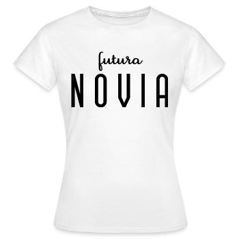 Futura Novia Engagement Bridal Shower Wedding - Women's T-Shirt - white - Front - AI Model Female 172 dark (172cm)