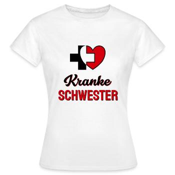 Kranke Schwester - Frauen T-Shirt - Weiß - Vorne - AI Model Female 172 dark (172cm)