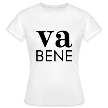 Va Bene - T-shirt Femme - blanc - Devant - AI Model Female 172 dark (172cm)