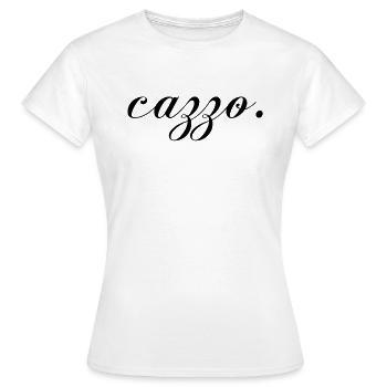Cazzo Italy cock shirt - Women's T-Shirt - white - Front - AI Model Female 172 dark (172cm)