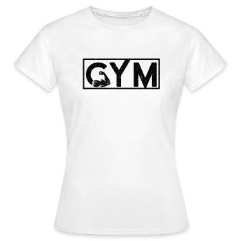 Fitness Bestseller Gym - Frauen T-Shirt - Weiß - Vorne - AI Model Female 172 dark (172cm)