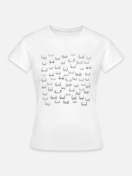 Brüste Boobs Busen - Frauen T-Shirt - Weiß