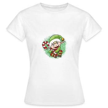 Petit lutin - T-shirt Femme - blanc - Devant - AI Model Female 172 dark (172cm)