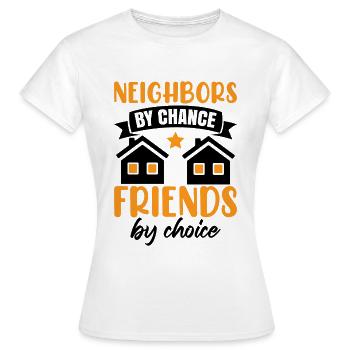 Voisin drôle de quartier - T-shirt Femme - blanc - Devant - AI Model Female 172 dark (172cm)