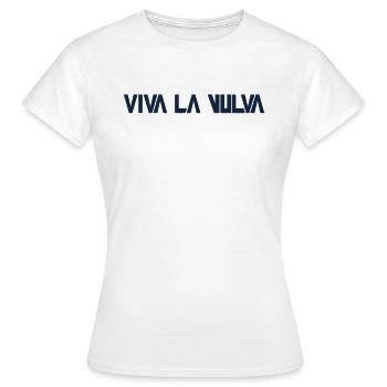 Viva la Vulva! - T-shirt Femme - blanc - Devant - AI Model Female 172 dark (172cm)