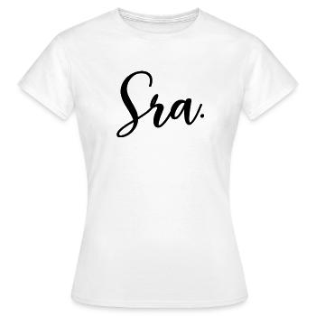 Sra. Engagement Bride To Be Wedding Bridal Shower - Women's T-Shirt - white - Front - AI Model Female 172 dark (172cm)