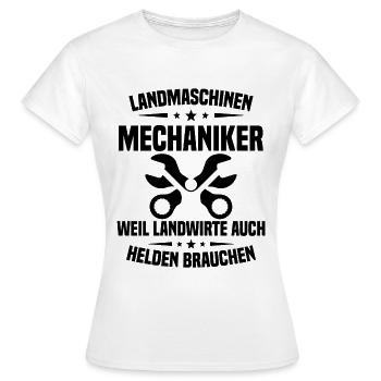 Mécanicien en machines agricoles Tracteur - T-shirt Femme - blanc - Devant - AI Model Female 172 dark (172cm)