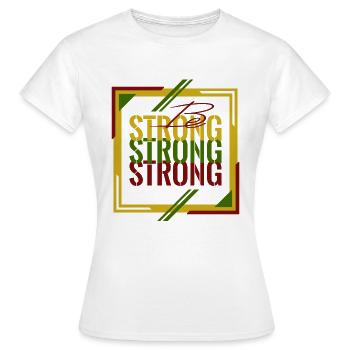 Soyez fort à l’automne - T-shirt Femme - blanc - Devant - AI Model Female 172 dark (172cm)