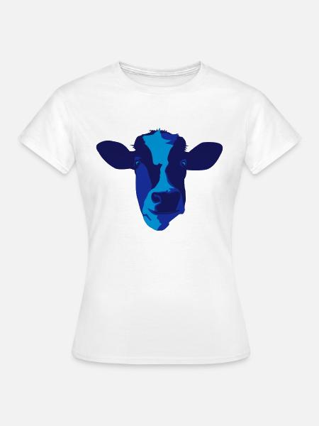 Kuh - Frauen T-Shirt - Weiß