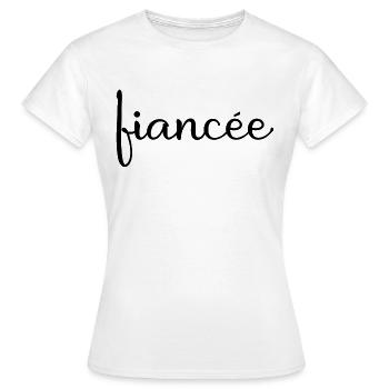 Verlobte passende Verlobung Hochzeit Flitterwochen - Frauen T-Shirt - Weiß - Vorne - AI Model Female 172 dark (172cm)
