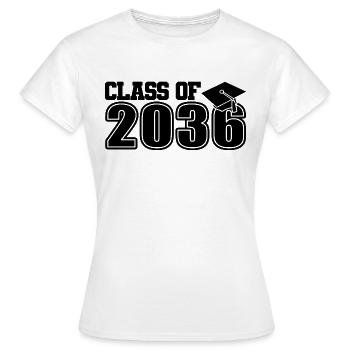 Class Of 2036 Preschool Graduate Pre-K Graduation - Women's T-Shirt - white - Front - AI Model Female 172 dark (172cm)