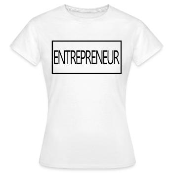 Entrepreneur fier d’un cadeau d’entrepreneur diplômé - T-shirt Femme - blanc - Devant - AI Model Female 172 dark (172cm)