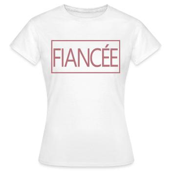 Verlobte passende Verlobung Hochzeit Flitterwochen - Frauen T-Shirt - Weiß - Vorne - AI Model Female 172 dark (172cm)