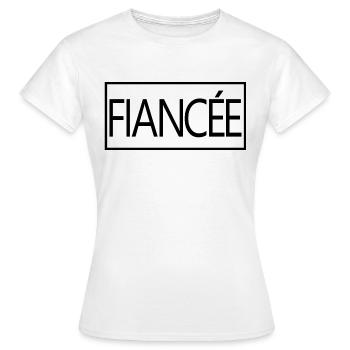 Verlobte passende Verlobung Hochzeit Flitterwochen - Frauen T-Shirt - Weiß - Vorne - AI Model Female 172 dark (172cm)
