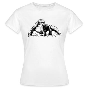 Komodo dragon Komodo dragon, banded monitor monitor - Women's T-Shirt - white - Front - AI Model Female 172 dark (172cm)