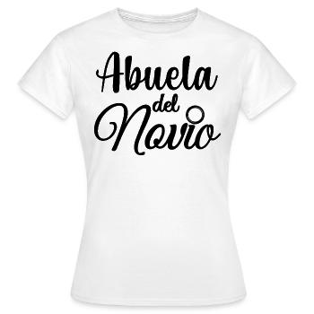 Abuela del Novio Groom's Grandmother Wedding Gift - Women's T-Shirt - white - Front - AI Model Female 172 dark (172cm)