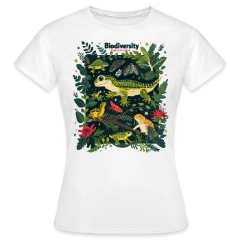 Biodiversität Erhaltung Tropische Fauna - Frauen T-Shirt - Weiß - Vorne - AI Model Female 172 dark (172cm)