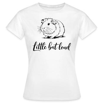 Cochon d’Inde petit mais bruyant - T-shirt Femme - blanc - Devant - AI Model Female 172 dark (172cm)