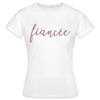 Verlobte passende Verlobung Hochzeit Flitterwochen - Frauen T-Shirt - Weiß - Vorne - AI Model Female 172 dark (172cm)