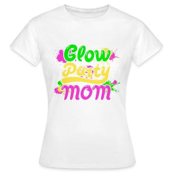Maman de partie de lueur - T-shirt Femme - blanc - Devant - AI Model Female 172 dark (172cm)