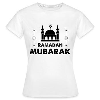 Ramadan Mubarak - Frauen T-Shirt - Weiß - Vorne - AI Model Female 172 dark (172cm)