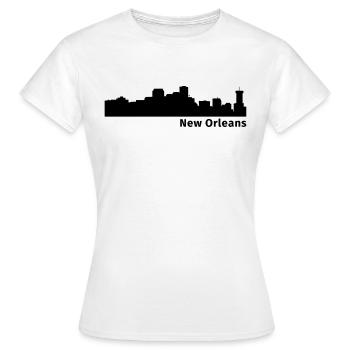 New Orleans - Women's T-Shirt - white - Front - AI Model Female 172 dark (172cm)