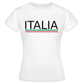 Italia Dream : Voyage, Football et t-shirt Bella Vita - T-shirt Femme - blanc - Devant - AI Model Female 172 dark (172cm)