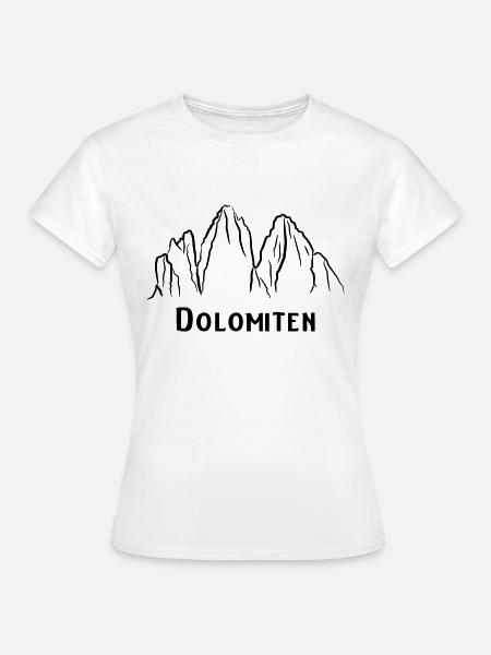 Dolomiten - Frauen T-Shirt - Weiß