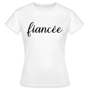 Verlobte Matching Verlobung Hochzeit Flitterwochen - Frauen T-Shirt - Weiß - Vorne - AI Model Female 172 dark (172cm)