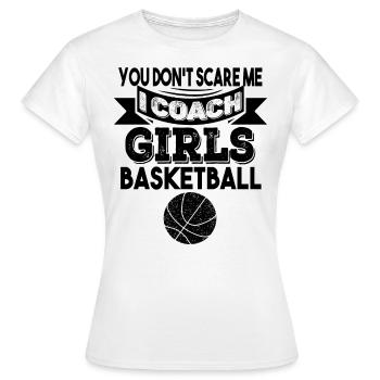 Women's Basketball Coach - Women's T-Shirt - white - Front - AI Model Female 172 dark (172cm)