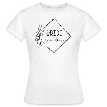 Bride to be hen night minimal - Women's T-Shirt - white - Front - AI Model Female 172 dark (172cm)