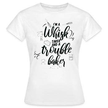 Je suis un manieur de fouet et un - T-shirt Femme - blanc - Devant - AI Model Female 172 dark (172cm)