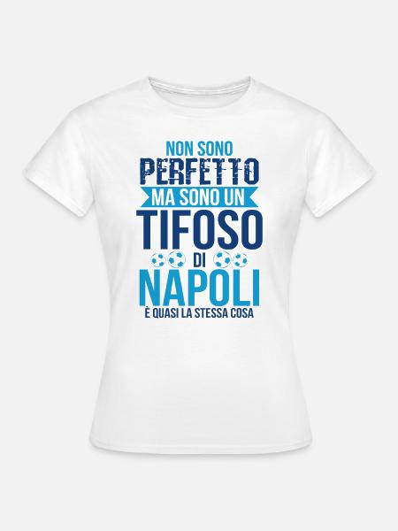 Napoli Prezent Fan Napolitano Piłka nożna Piłka nożna - Koszulka damska - biały