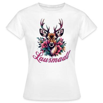 Trachtenshirt Damen Dirndl Ersatz Volksfest - Women's T-Shirt - white - Front - AI Model Female 172 dark (172cm)
