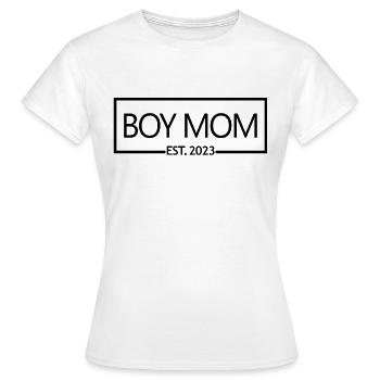 2023 Baby Shower Grossesse Révéler - T-shirt Femme - blanc - Devant - AI Model Female 172 dark (172cm)